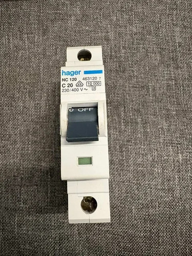 Hager c20 single pole mcb - c20,