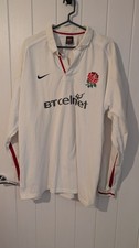 England Rugby Shirt Nike BT Cellnet Jersey Top Long Sleeve XXL