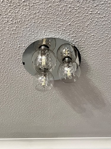Modern chrome light ceiling - chrome,