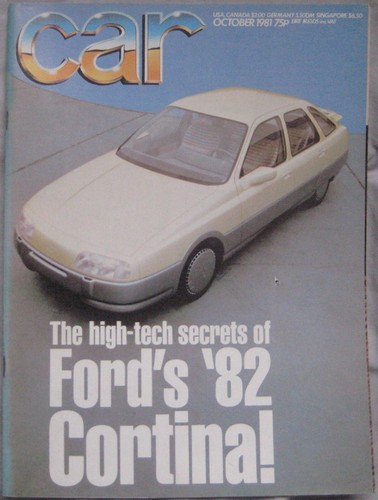 Car magazine 1981 - car, featuring