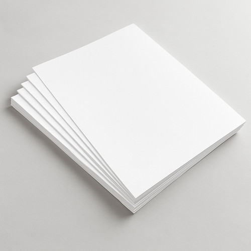 A6 white card - white,