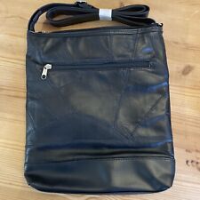 Nathalie Andersen Black Leather Crossbody Strap Shoulder Bag * BRAND NEW *