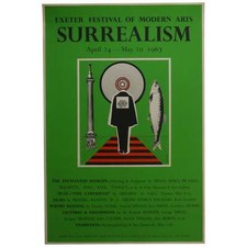Conroy Maddox / Exeter Festival of Modern Arts Surrealism Exhibition Poster