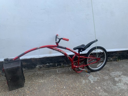 Red tagalong bike - a,