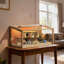 Large wooden hamster cage for - hamster,