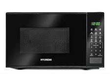 Hyundai 800W 20L Black Digital Microwave Stainless Steel Interior 11 Power Level