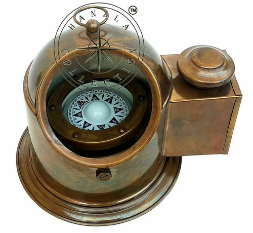 Binnacle boat oil lamp brass - oil,