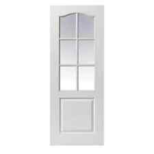 Xl Internal White Moulded Classic 6l Clear Glazed Doors