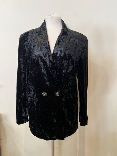 Zara black velvet - black,
