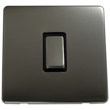 Black Nickel Screwless Light Switches & Plug Sockets - Sleek Modern Finish