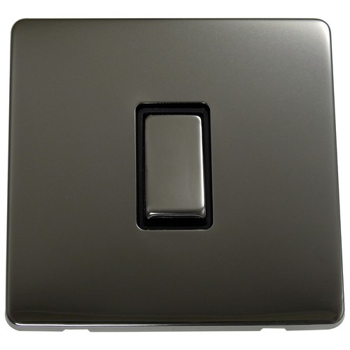 Black nickel screwless - nickel, light