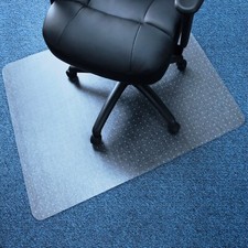Marvelux PVC Office Desk Chair Mat Clear Floor Protector for Carpeted Surfaces