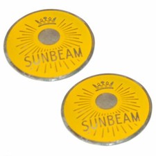 Pair Yellow Sunbeam Monogram