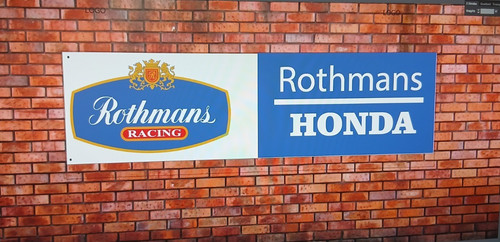 Rothmans honda racing banner - honda,