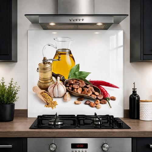 Printed glass kitchen - printed,
