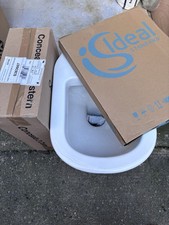 Ideal Standard Toilet Pan, Toilet Seat And Concealed Cistern 