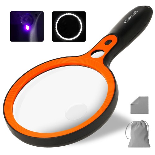 Large magnifying glass with - large,