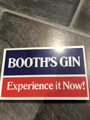 Vintage booths gin - optic, badge