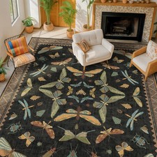 Washable Insect Area Rug 8x10