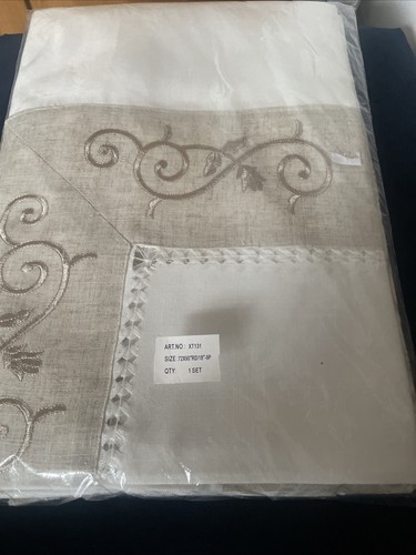 Vintage pure linen oval - linen, 9piece
