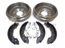 Rear 2 Brake Drums And Shoes Set New For Ford KA 1.2 + 1.3 TDCi 2011-2016