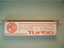 MG Metro Turbo Banner Car Workshop Garage Wall Display