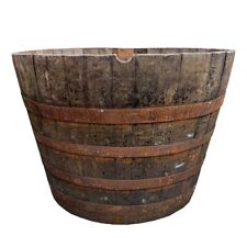 OAK WHISKY BARRELS - CHOOSE YOUR SIZE - WOODEN PLANTERS / TUB / MINI POND / POT