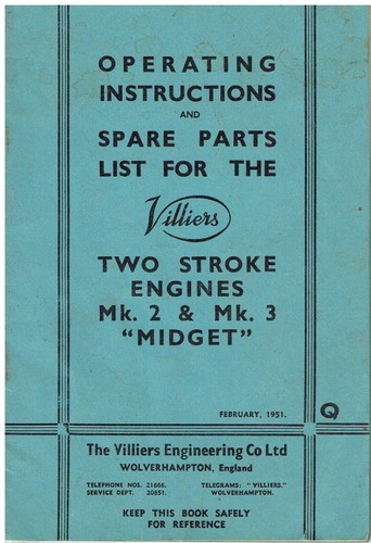 Villiers midget mk2 mk3 - villiers,