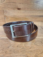 Bill Lavin Men's Soft Collection Dark Brown Leather Belt Bench Made Size 34