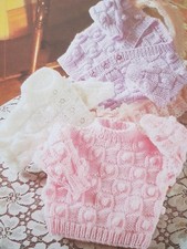 Supersoft Aran PATTERN 16-22inch  cardigan and jumper babies toddler ( 0089)