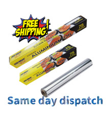 Aluminium foil wrap 300mm and - aluminium,