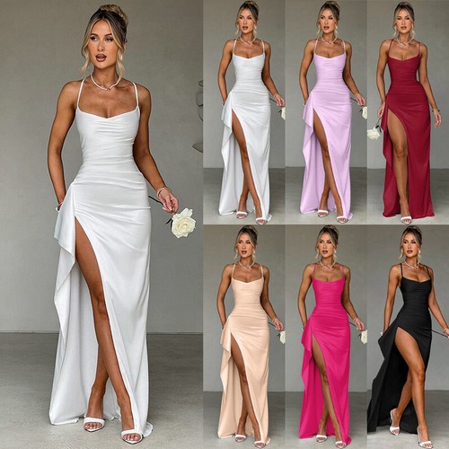Women satin silk - silk, backless