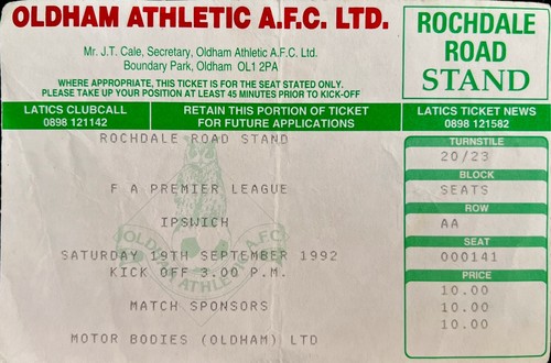 Oldham athletic ipswich - v,