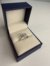 Swiss Blue Topaz Halo 925