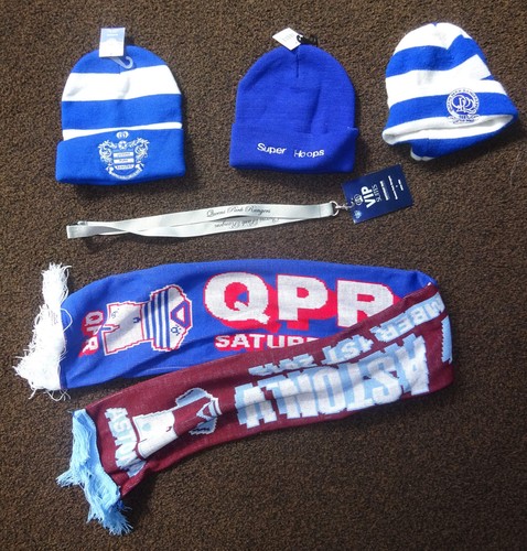 Qpr beanie hats scarf vip - x3,