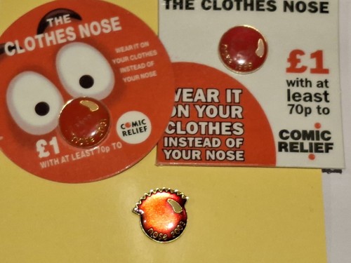 Set red nose day enamel - of,