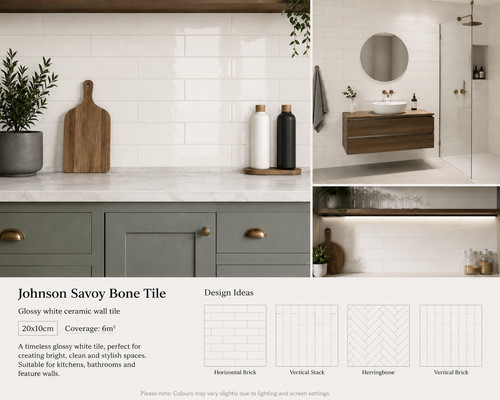 Johnson savoy bone gloss wall - johnson,