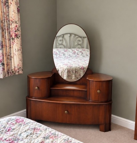 Vintage wooden dressing table - dressing,