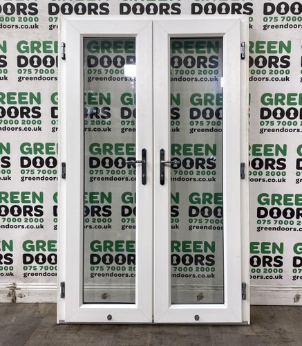 Thin narrow french doors white - thin,