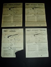 Frog aircraft construction instructions group of four