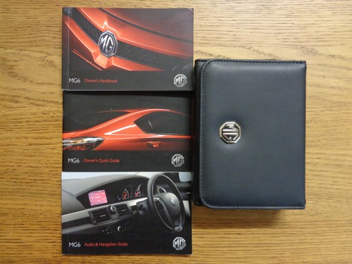 Mg6 owners handbook - mg, handbook/manual