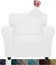 XINEAGE 1 Piece Velvet Chair Slipcovers for Living Room High Stretch Chair Cover