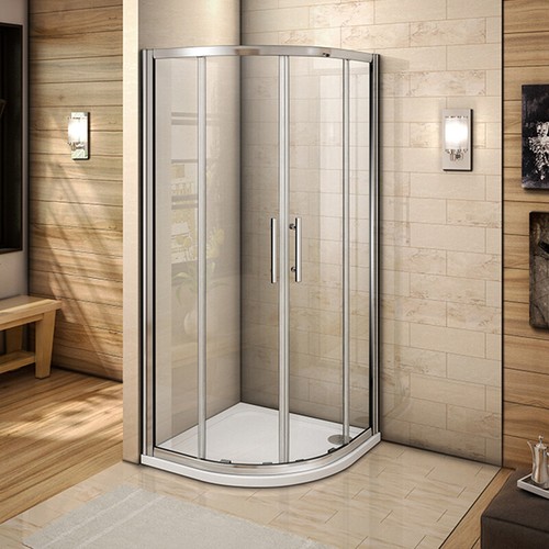 New quadrant sliding shower - new,
