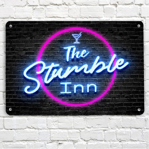 The stumble inn neon print - the,
