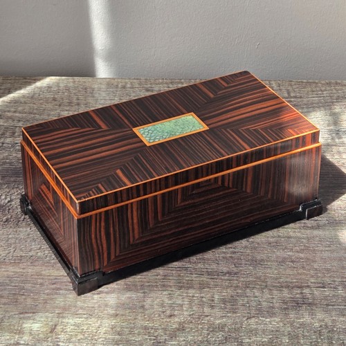 Fine art deco macassar ebony - art,