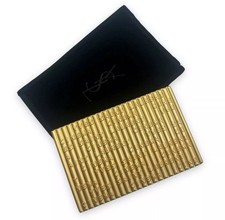 Vintage YSL Yves Saint Laurent Mirror Compact Cinema Gold Tone Metal Rare