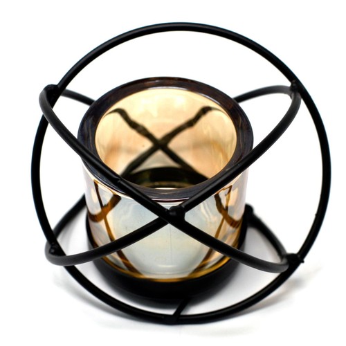 Centrepiece iron votive candle - iron,