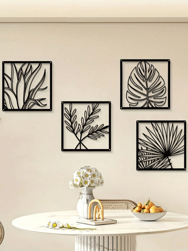 Modern black metal botanical - modern,