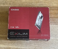 Casio Exilim EX-S600 Digital Camera Working Box & Accessories