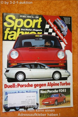 Sports driver alpine - 11/85,